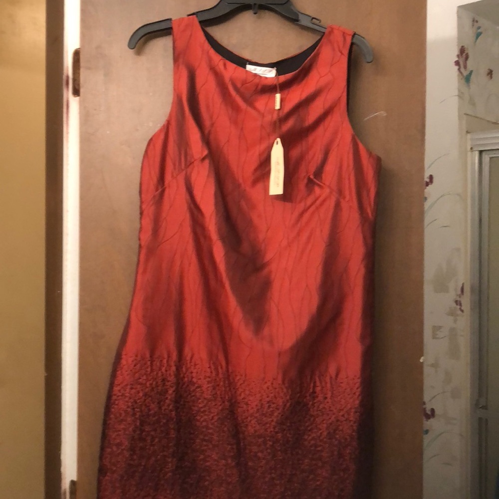 Brick red ladies dress